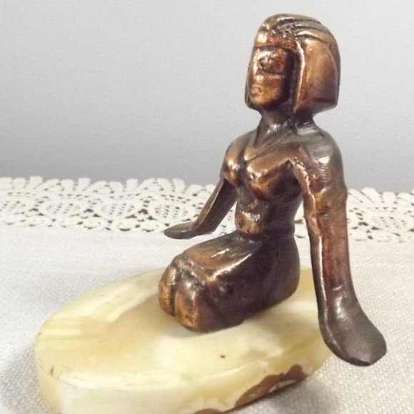 Egyptian Goddess with Wing-arms Oddity Paperweight - Picture 8 of 9